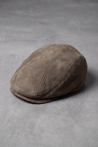 Béret Casquette Homme en Daim vert kaki – Bourgogne