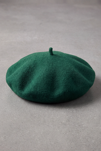 Béret Basque Femme en Laine Mélangée vert – Bidart