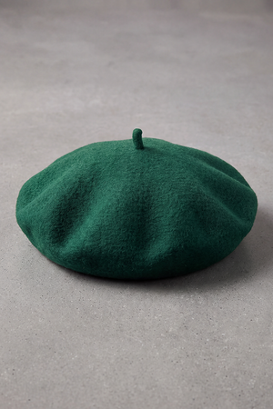 Béret Basque Femme en Laine Mélangée vert – Bidart