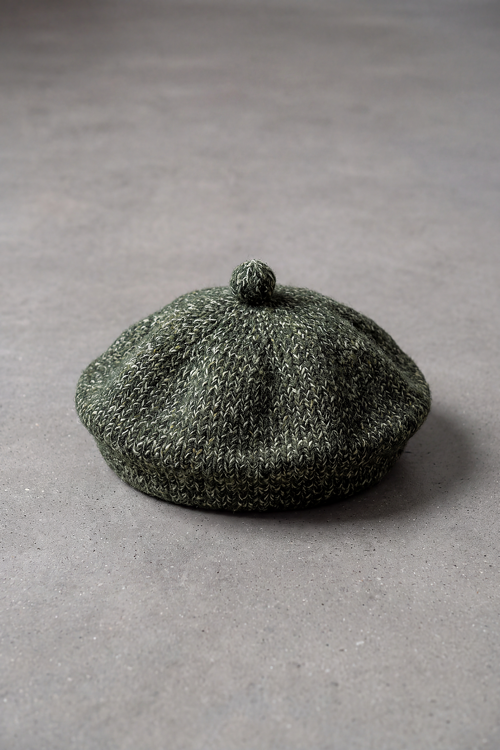 Béret Bébé Tricot Chaud Hiver vert foncé – Câlinou