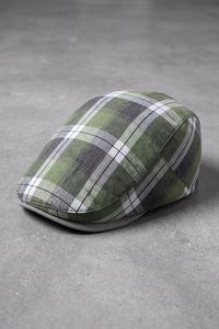 Béret Homme Tartan Automne vert – Normandie