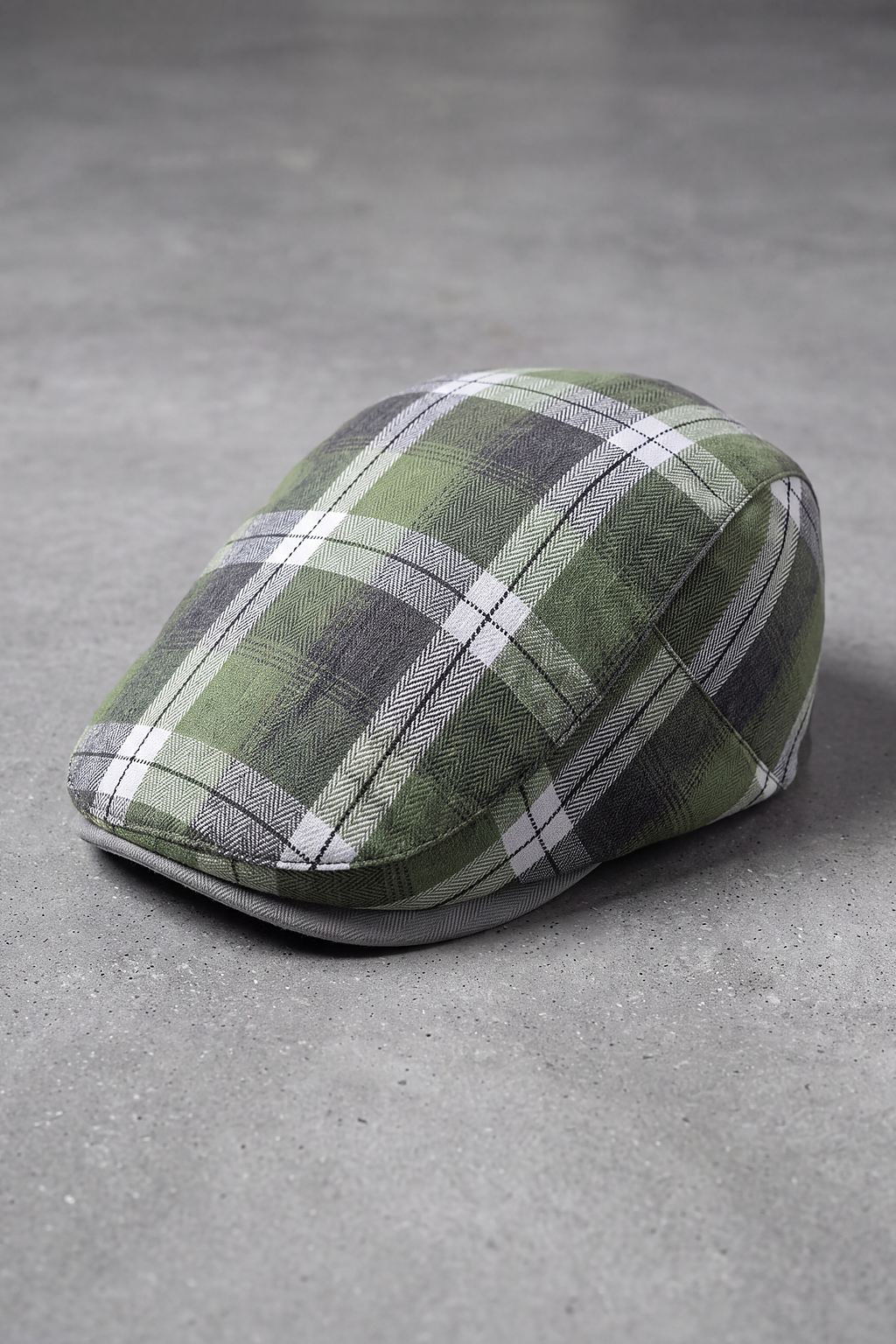 Béret Homme Tartan Automne vert – Normandie