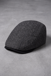 Casquette Plate Homme Look British gris – Deauville