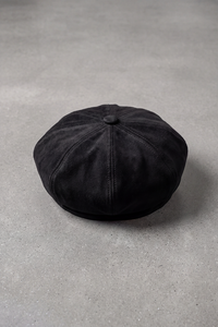 Béret Enfant Suédine Octogonal noir – Croquignol