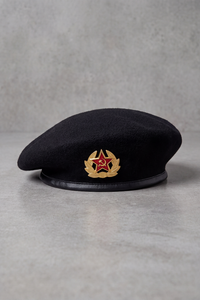 Béret Militaire Laine Écusson Brodé noir – Escadro
