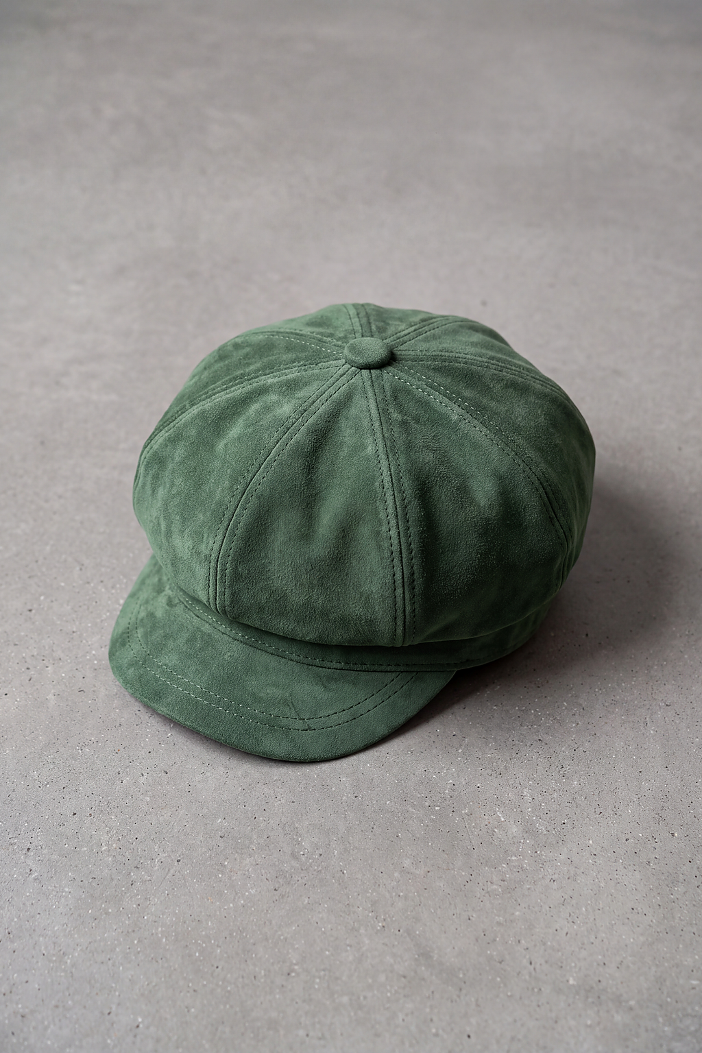 Béret Enfant Suédine Octogonal vert – Croquignol